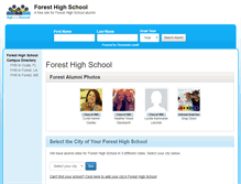 Tablet Screenshot of foresthighschool.net